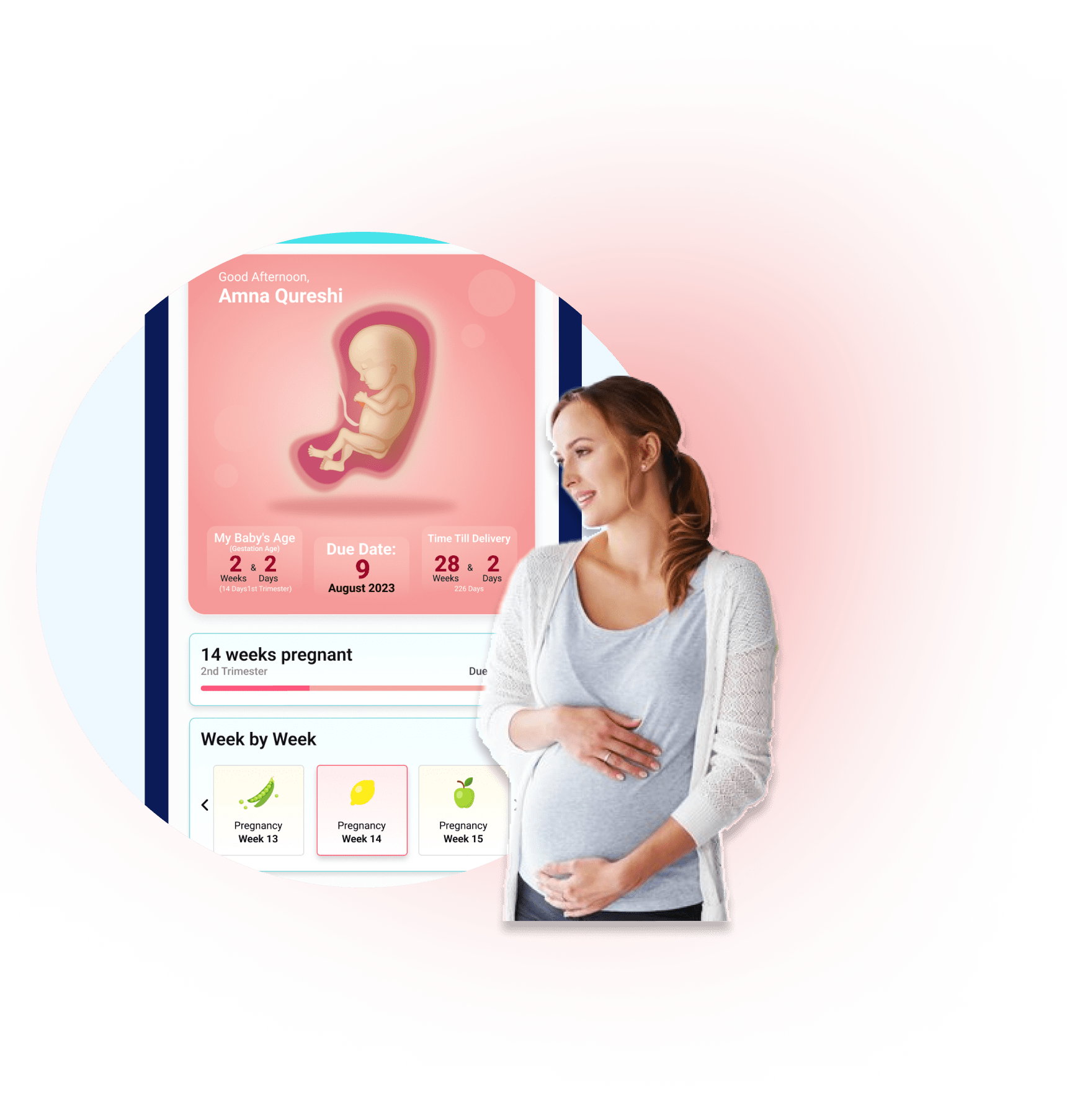 iPregli app on mobile